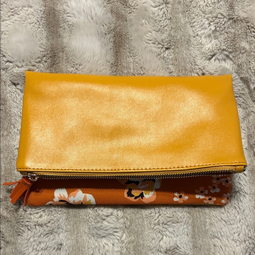 Rachel Pally Yellow and Orange Floral Clutch